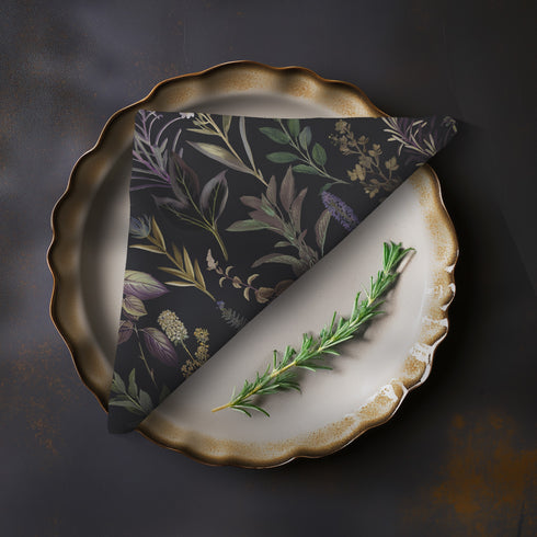 Midnight Garden Dining Napkin Set